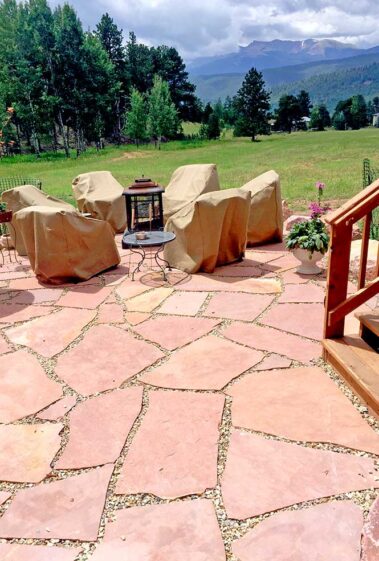Fire pits, fire pit area, landscaping fire pit, Woodland Park fire pits, Mountain High Creations