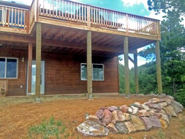 Custom Decks, Custom Redwood Decks, Woodland Park, Colorado, Mountain High Creations