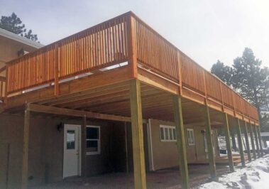 Custom Wood Decks, Custom Redwood Decks, Woodland Park, Colorado, Randy Railey, Mountain High Creations